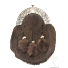Smokie Rabbit Dress Sporran, Antique Finish Cantle