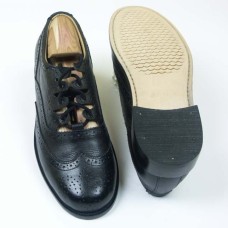 Men's Ghillies Brogues - Leather Upper with Stitched Flex Sole