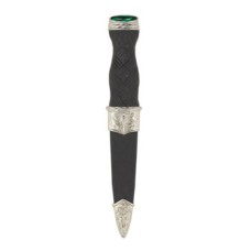 Dummy Sgian Dubh with Emerald Stone Top