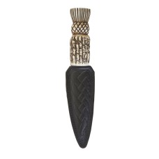 Thistle Imitation Staghorn Sgian Dubh