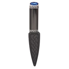 Torridon Blackwood Sgian Dubh With Blue Stone Top 