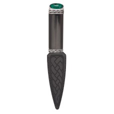 Torridon Blackwood Sgian Dubh With Emerald Stone Top