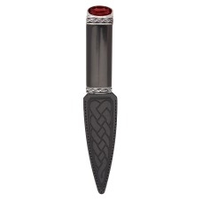 Torridon Blackwood Sgian Dubh With Red Stone Top