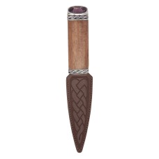 Torridon Red Shisham Wood Sgian Dubh With Amethyst Stone Top