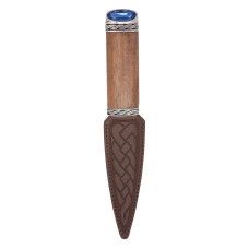 Torridon Red Shisham Wood Sgian Dubh With Blue Stone Top