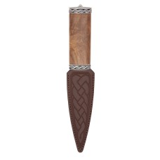 Torridon Red Shisham Wood Sgian Dubh With Celtic Knot Finished Top
