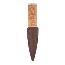 Wild Olive Arisaig Sgian Dubh With Pewter Finish