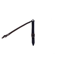 Black Leather Sporran Strap With Copper Finish Chain