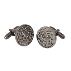 Black Chrome Celtic Cufflinks