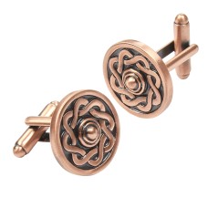 Celtic Shield Copper Cufflinks