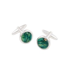 Heathergems Circle Cufflinks