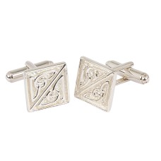 Sterling Silver Square Celtic Cufflinks