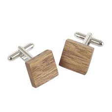 Square Cufflinks - Amazaque Wood