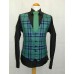 Vertical Cut Tartan 5 Button Vest/Waistcoat