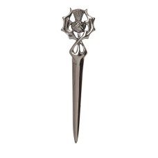 Black Chrome Scottish Thistle Kilt Pin