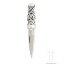 Pewter Sgian Dubh Kilt Pin, Polished
