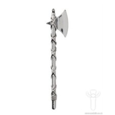 Pewter Axe Kilt Pin, Polished