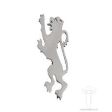 Lion Rampant Pewter Kilt Pin, Polished
