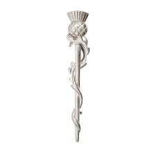Thistle Weave Pewter Kilt Pin